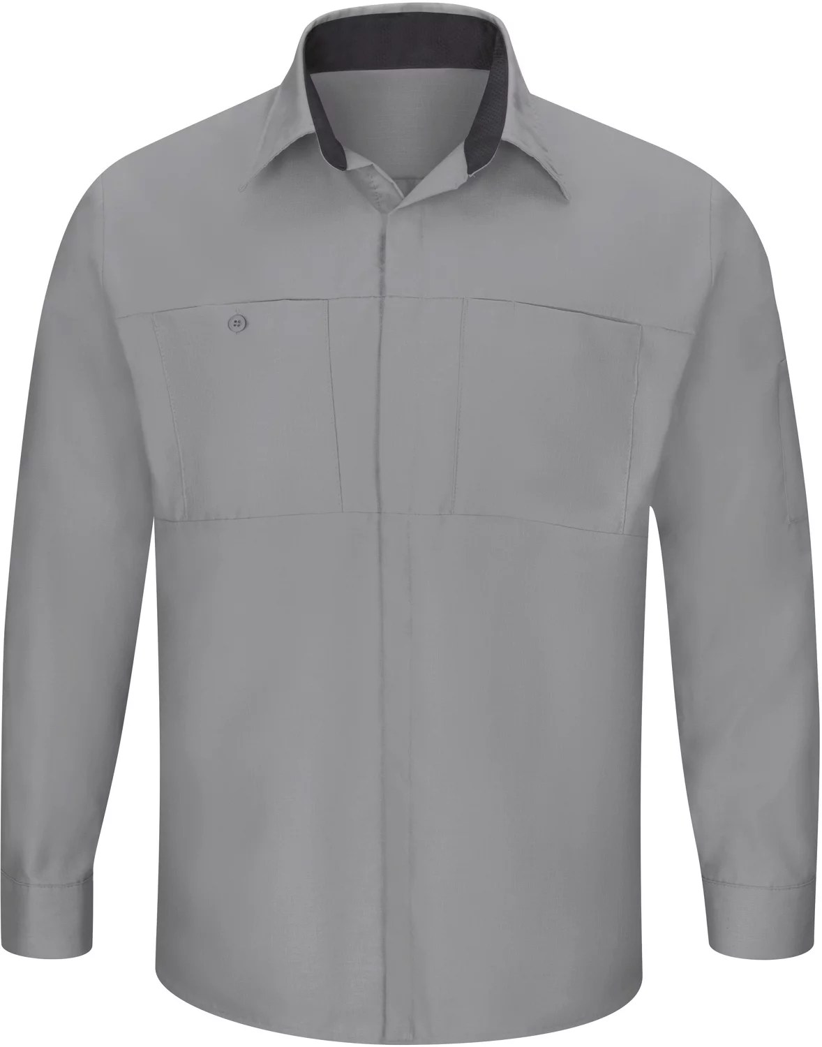 Red Kap Men's Performance Plus Shop Long Sleeve Shirt with OilBlok