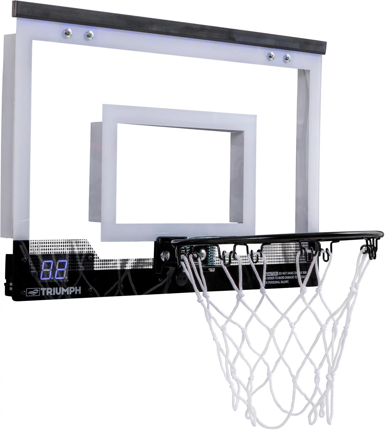 Triumph OvertheDoor 18 in LED Mini Basketball Hoop Academy