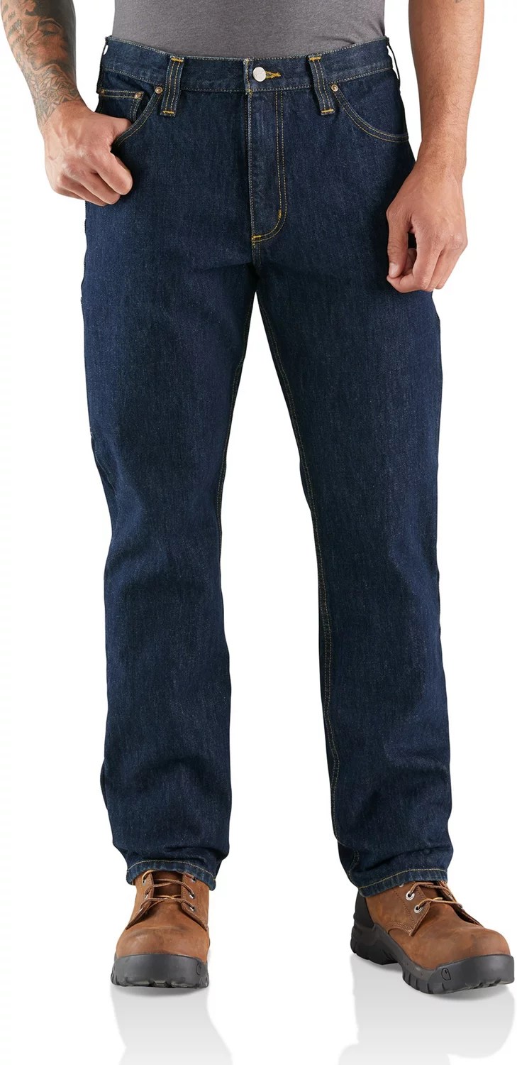 Carhartt Men's Rugged Flex Relaxed Fit Utility 5Pocket Jeans Academy