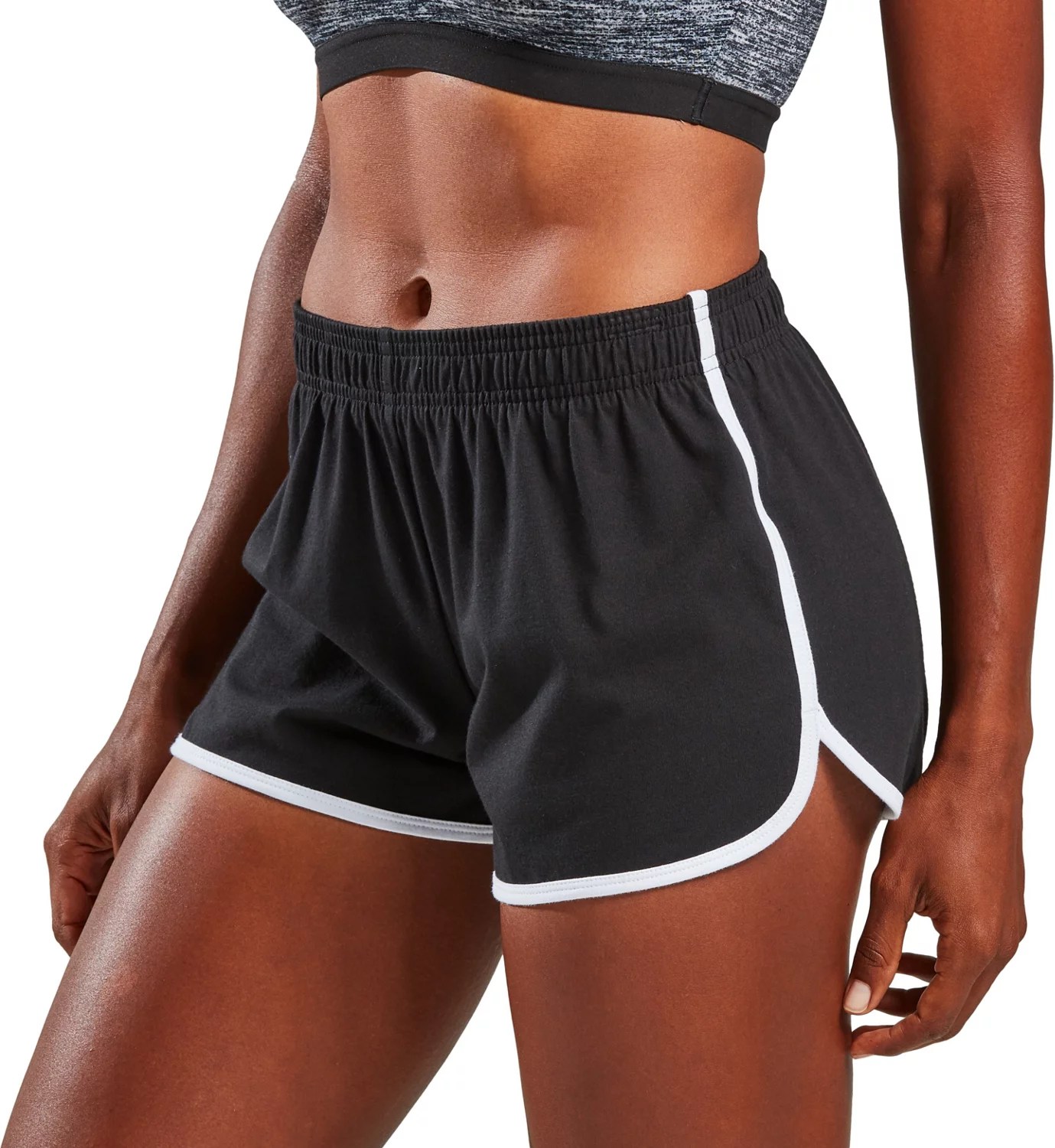 BCG Women's Athletic Dolphin Hem Knit Shorts Academy
