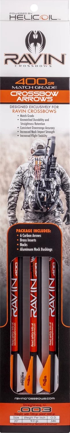 Ravin 400Grain Arrows 6Pack Academy