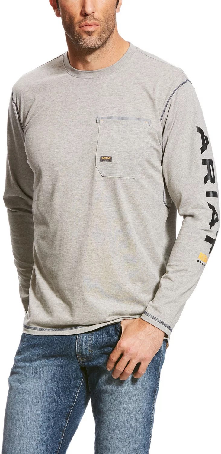 Ariat Men's Rebar Workman Logo Shirt Free Shipping at Academy