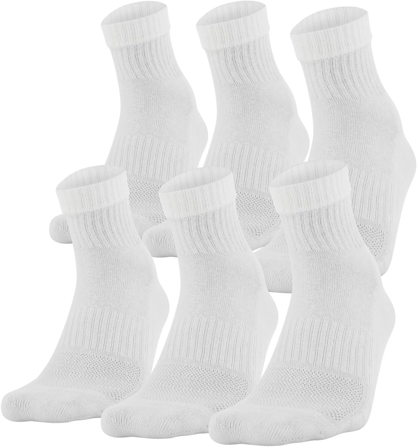 Under Armour Training Quarter Socks 6 Pack Academy