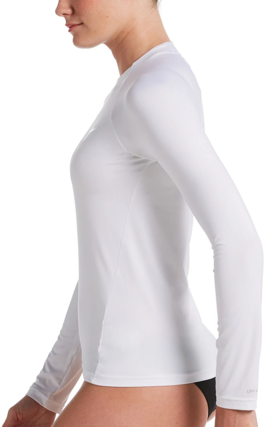 Nike Women's Essential Long Sleeve Hydroguard Rash Guard Academy