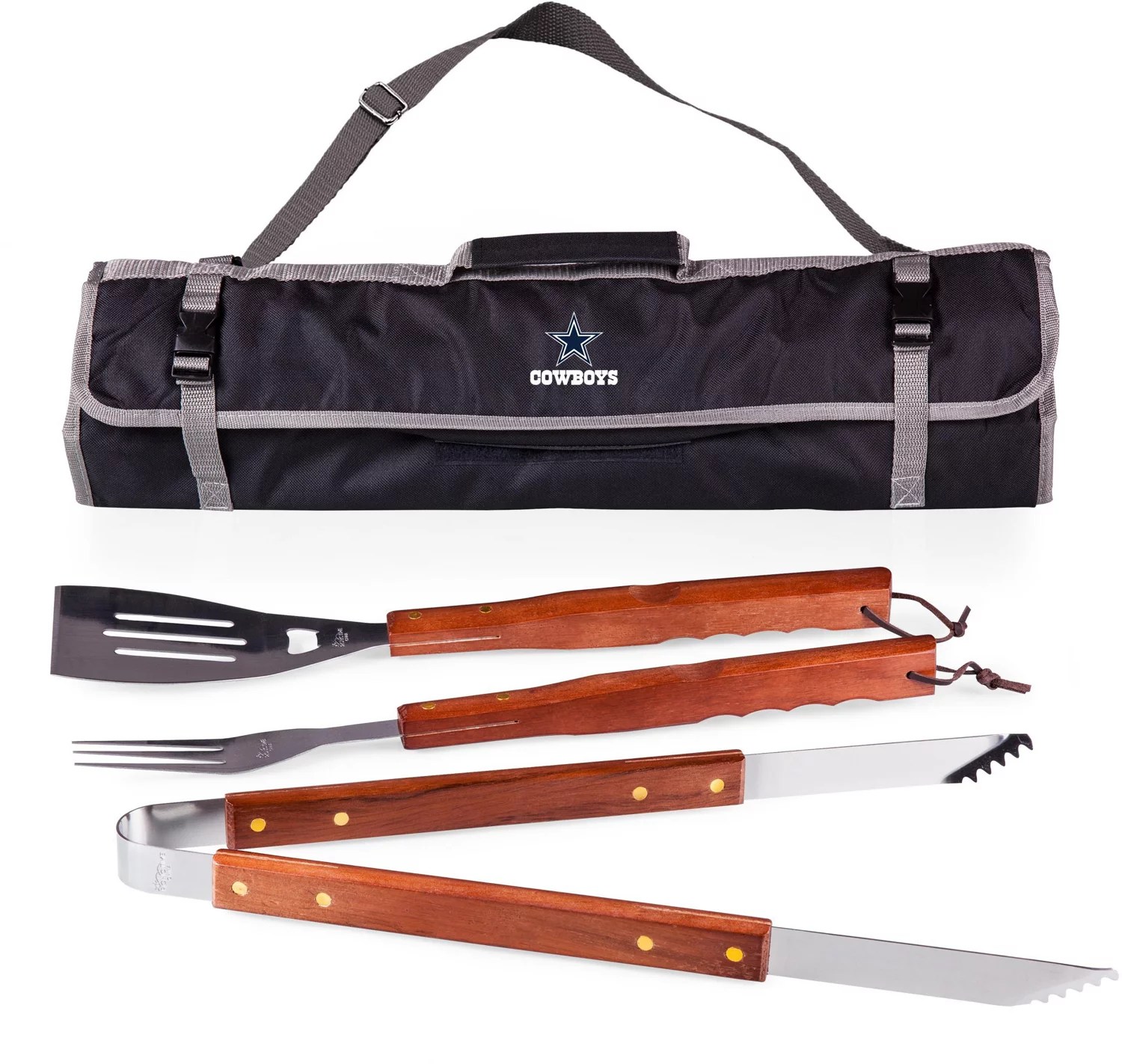 Picnic Time Dallas Cowboys Barbecue Tote and Grill Set Academy