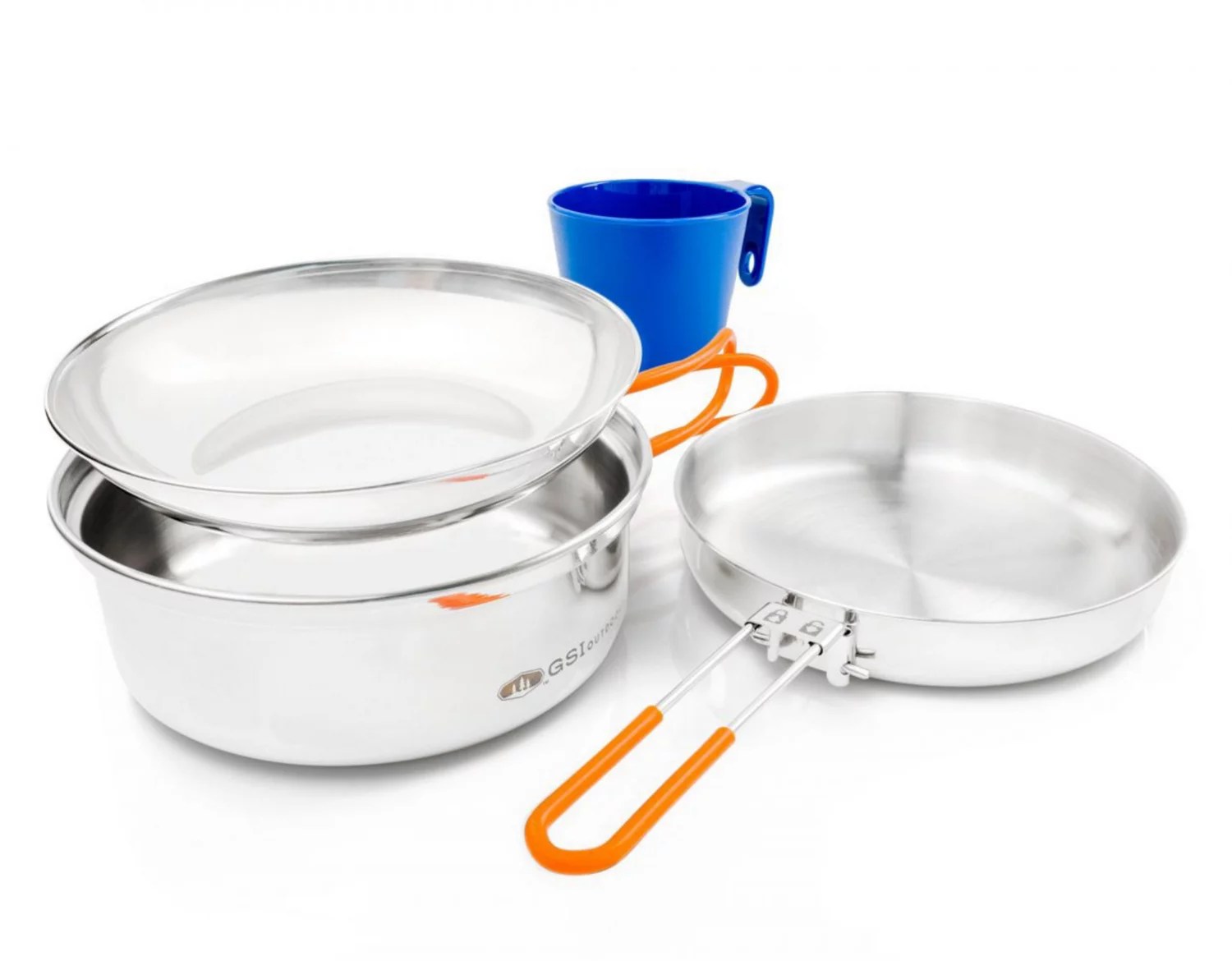 GSI Outdoors Glacier Stainless Steel 1 Person Mess Kit Academy