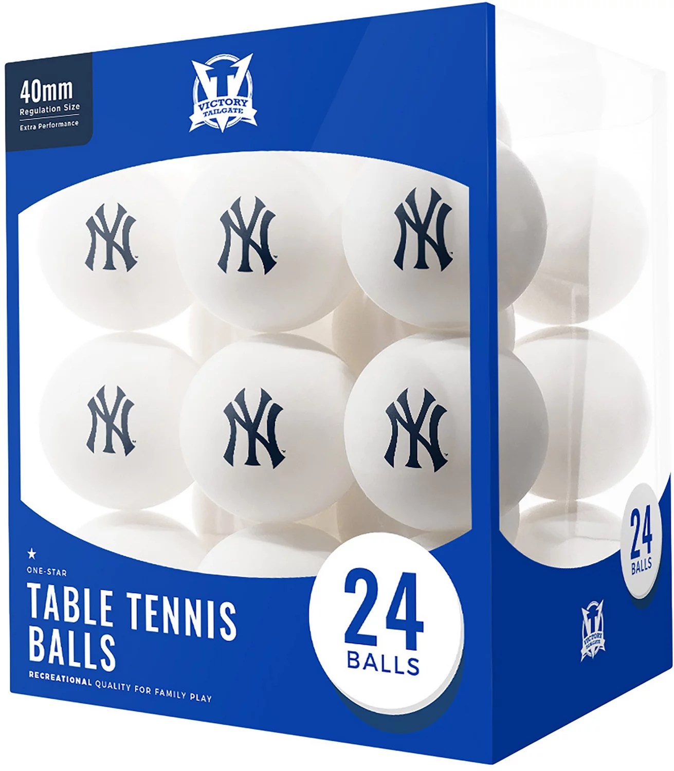 Victory Tailgate New York Yankees Table Tennis Balls 24Pack Academy