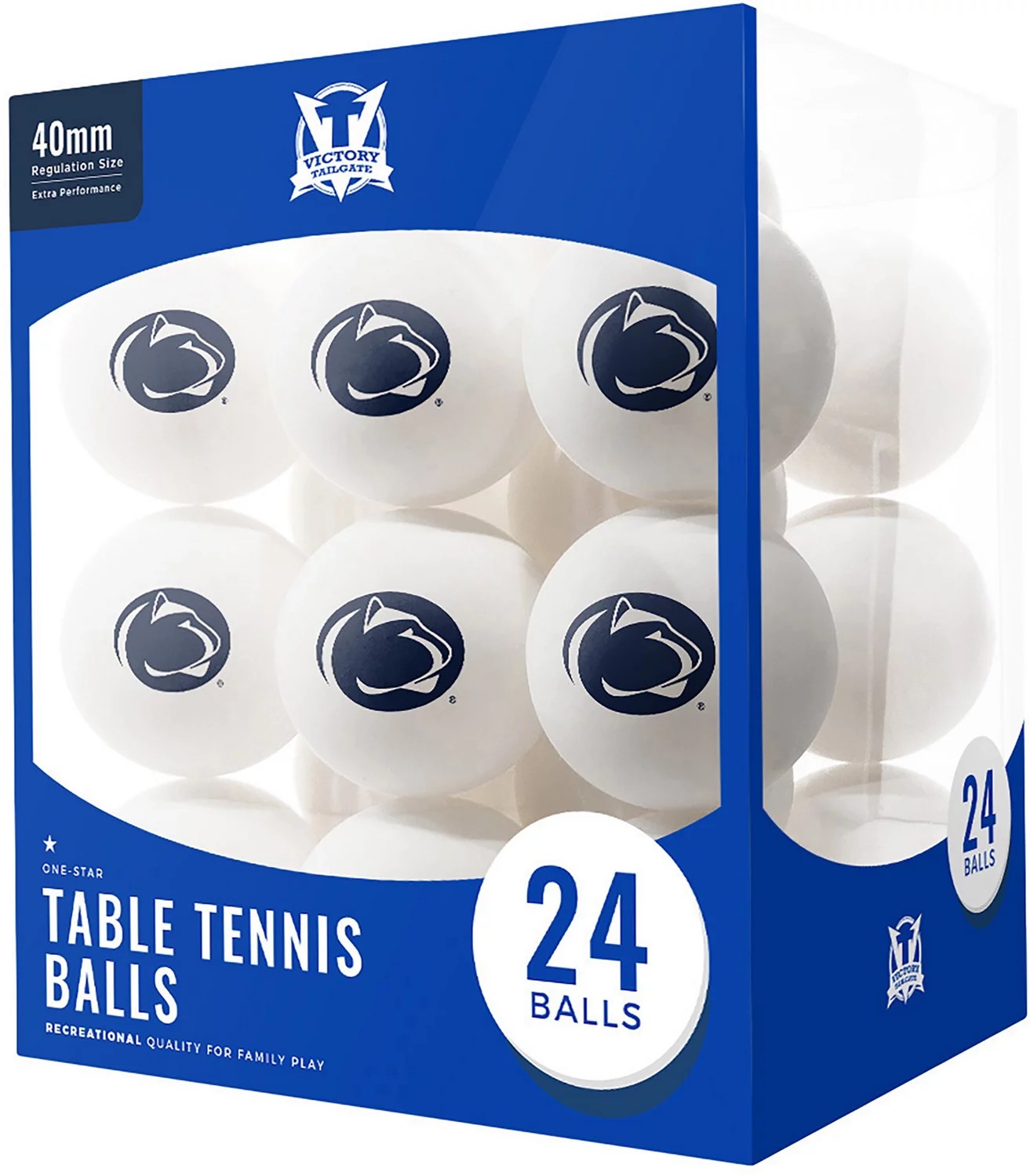 Victory Tailgate Penn State Table Tennis Balls 24Pack Academy