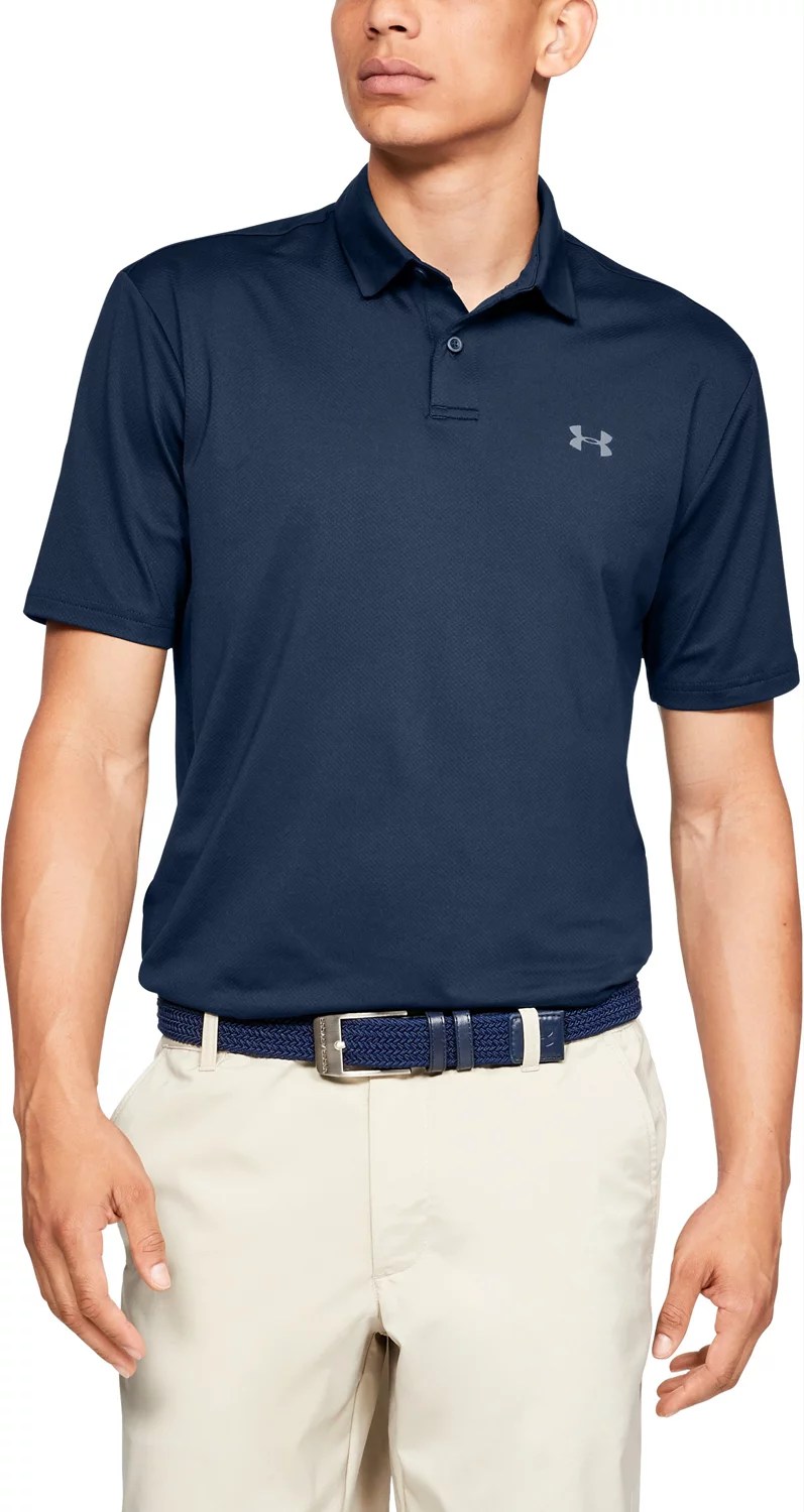 Under Armour Men's Performance Textured Golf Polo Shirt Academy