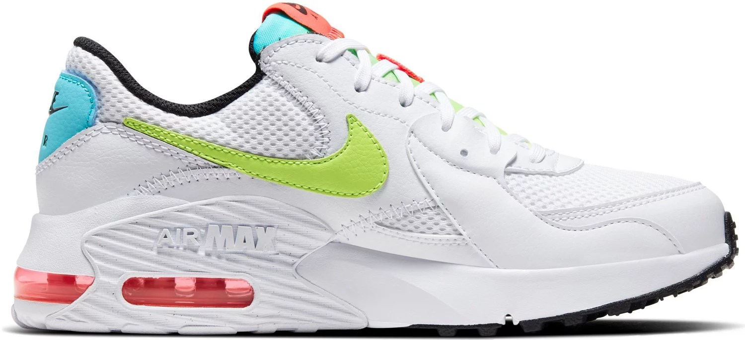 Nike Women's Air Max Excee Neon Running Shoes Academy