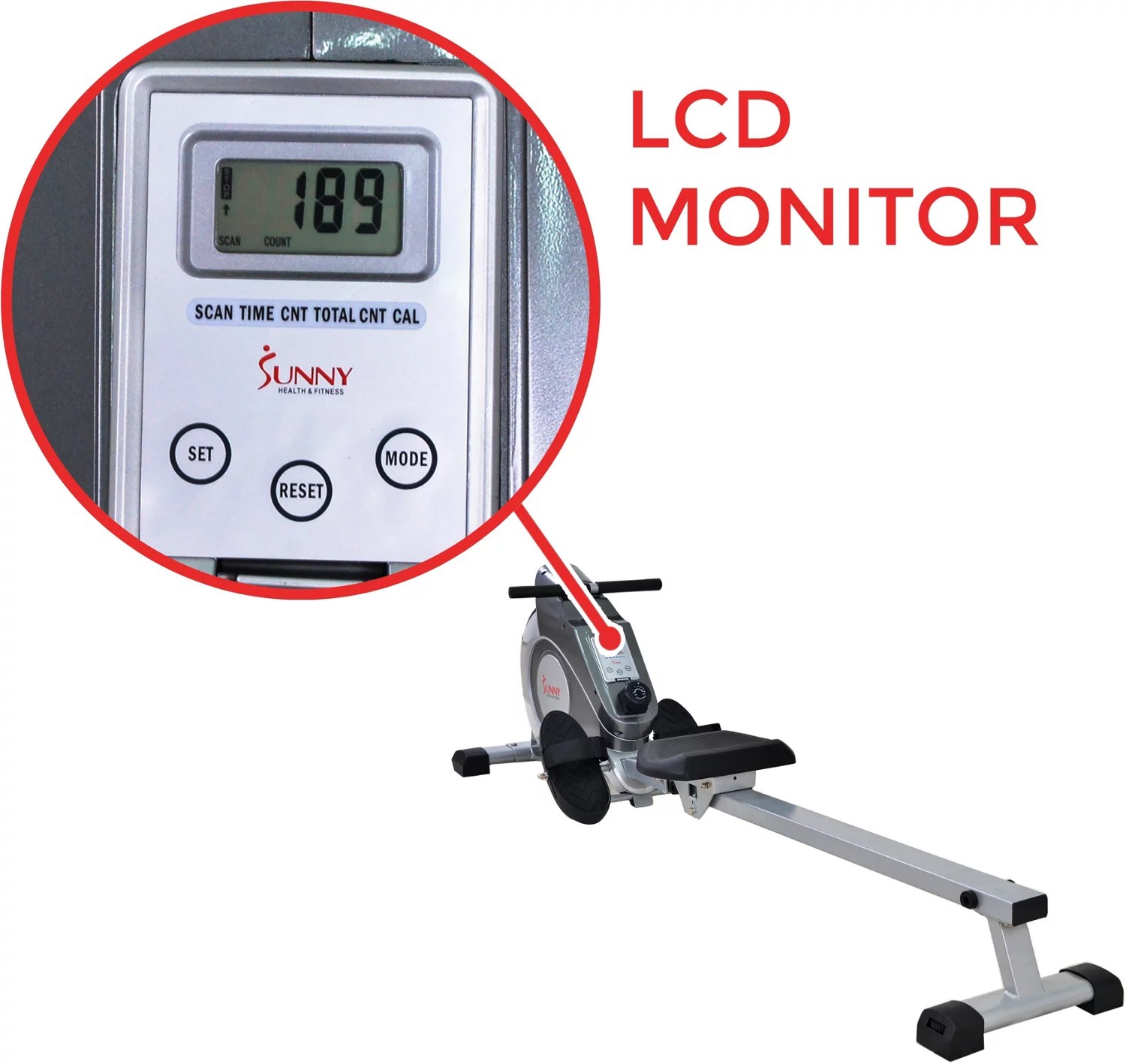 Sunny Health & Fitness Rowing Machine Academy