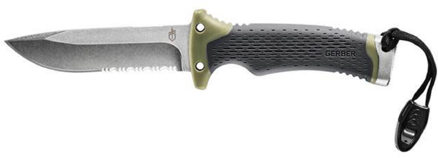Gerber Ultimate Fixed Blade Serrated Edge Knife Academy