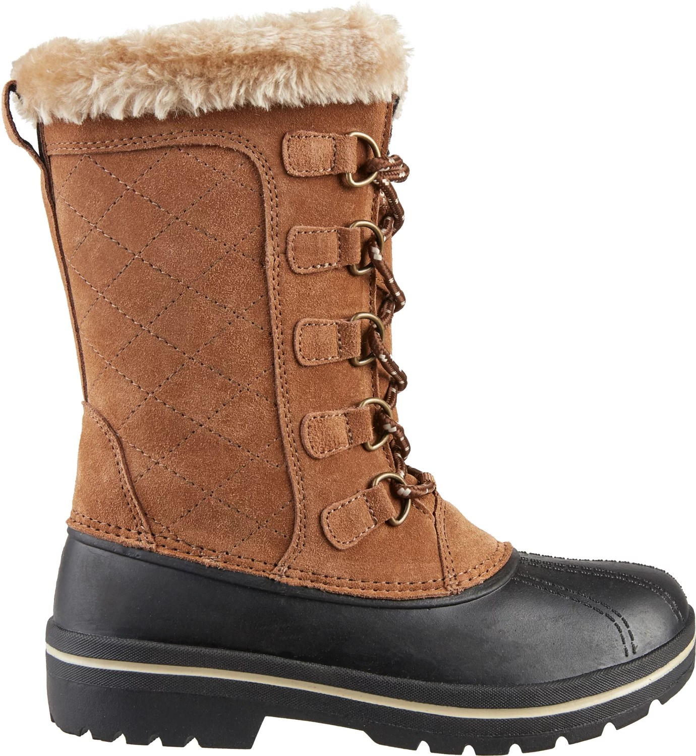 Magellan Outdoors Women's Faux Fur Quilted Pac Boots Academy