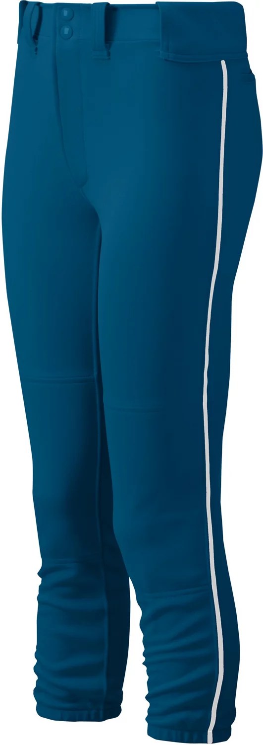Mizuno Girls' Belted Piped Softball Pants Academy