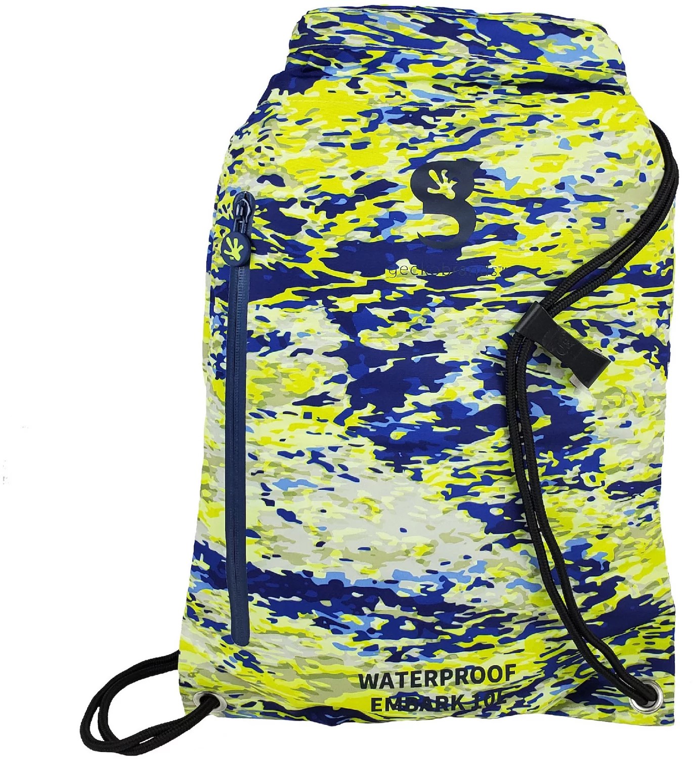 geckobrands Embark Mahi geckoflage Waterproof Drawstring Backpack Academy