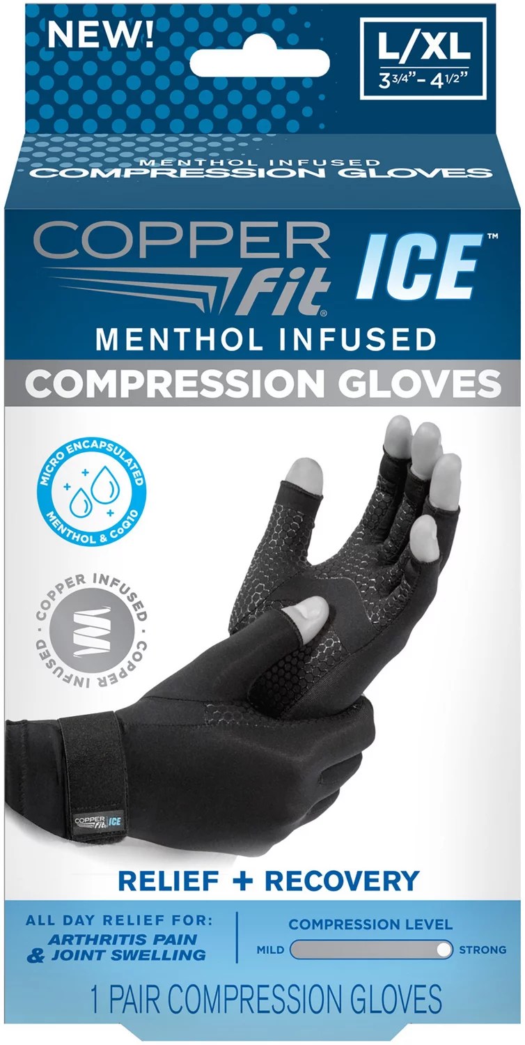 Copper Fit Small Ice Gloves Academy