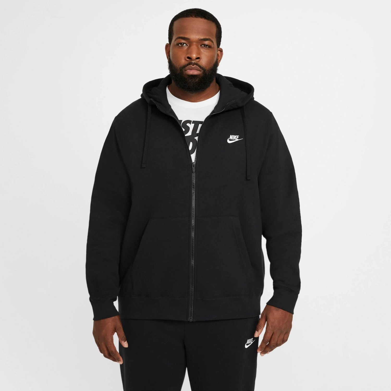 Nike Men's Sportswear Club Fleece FullZip Hoodie Academy