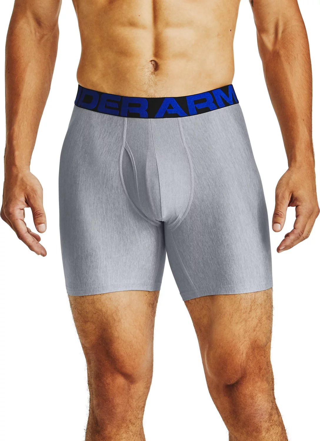 Under Armour Men's Tech 6 in Boxer Briefs 2Pack Academy