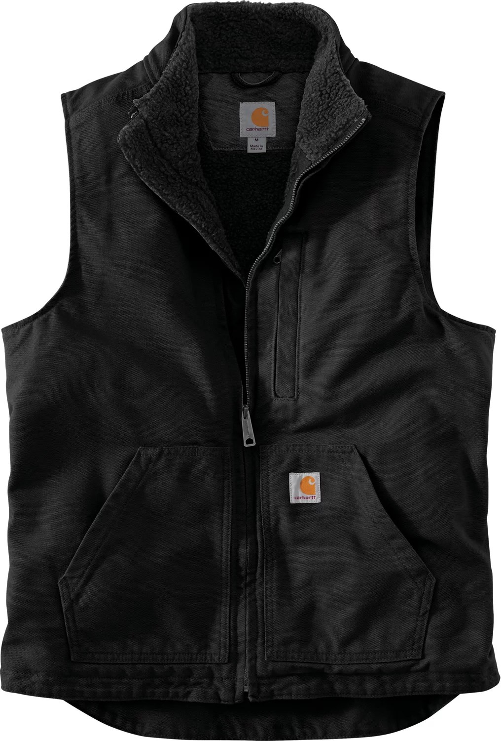 Carhartt Men's Sherpa Lined Mock Neck Vest Academy