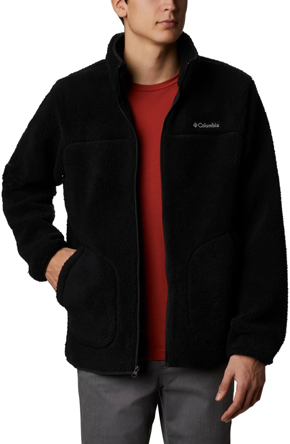 Columbia Sportswear Men's Rugged Ridge Sherpa Fleece Jacket Academy