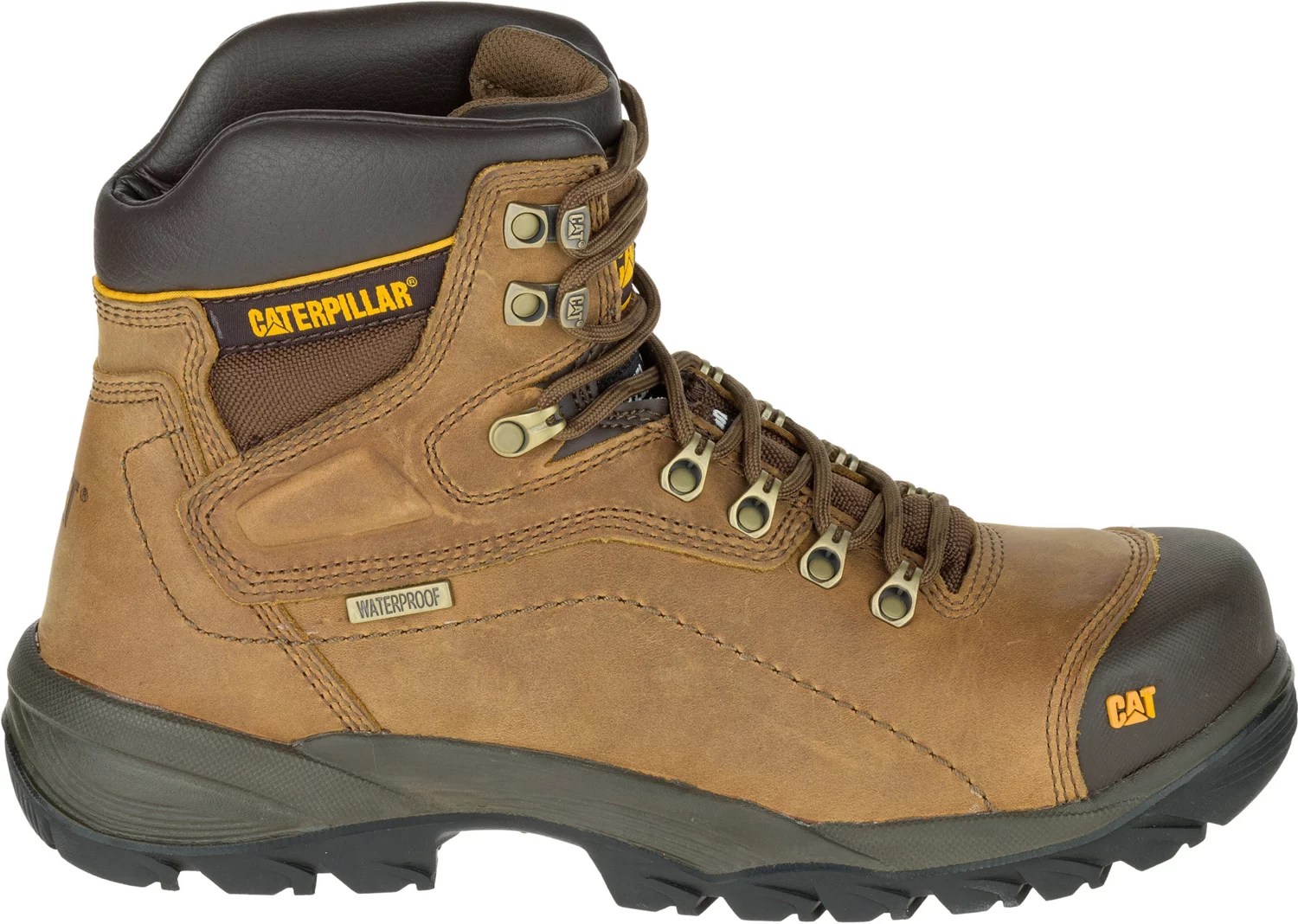 Caterpillar Men's Diagnostic Hi Waterproof Thinsulate™ Steel Toe Work Boots Academy