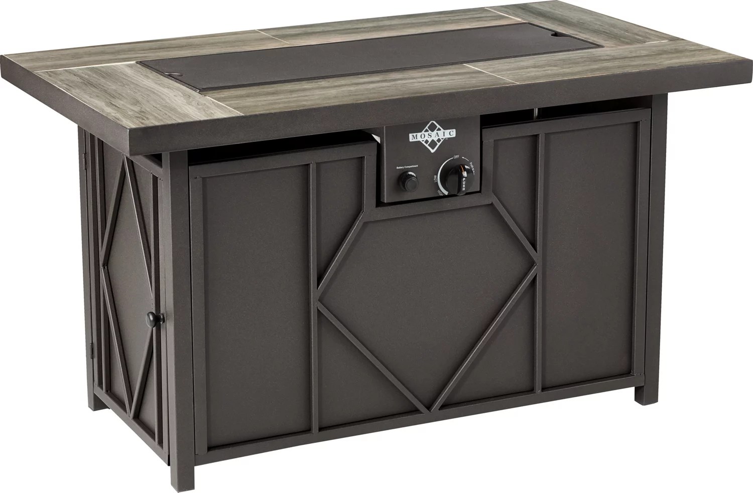 Mosaic 42 in x 24 in Kingsland Gas Fire Pit Academy