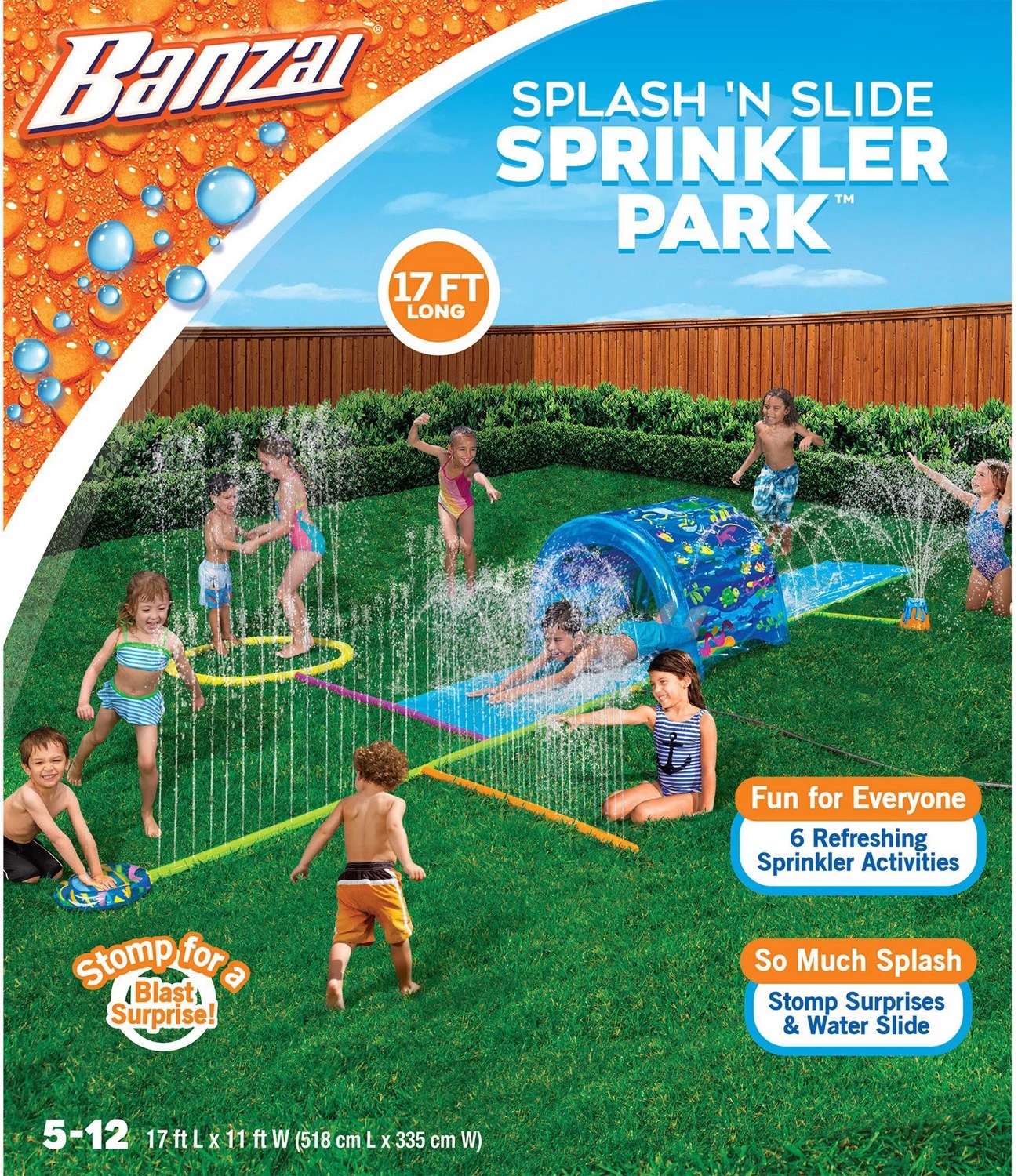 Banzai Splash 'N Slide Sprinkler Park Academy