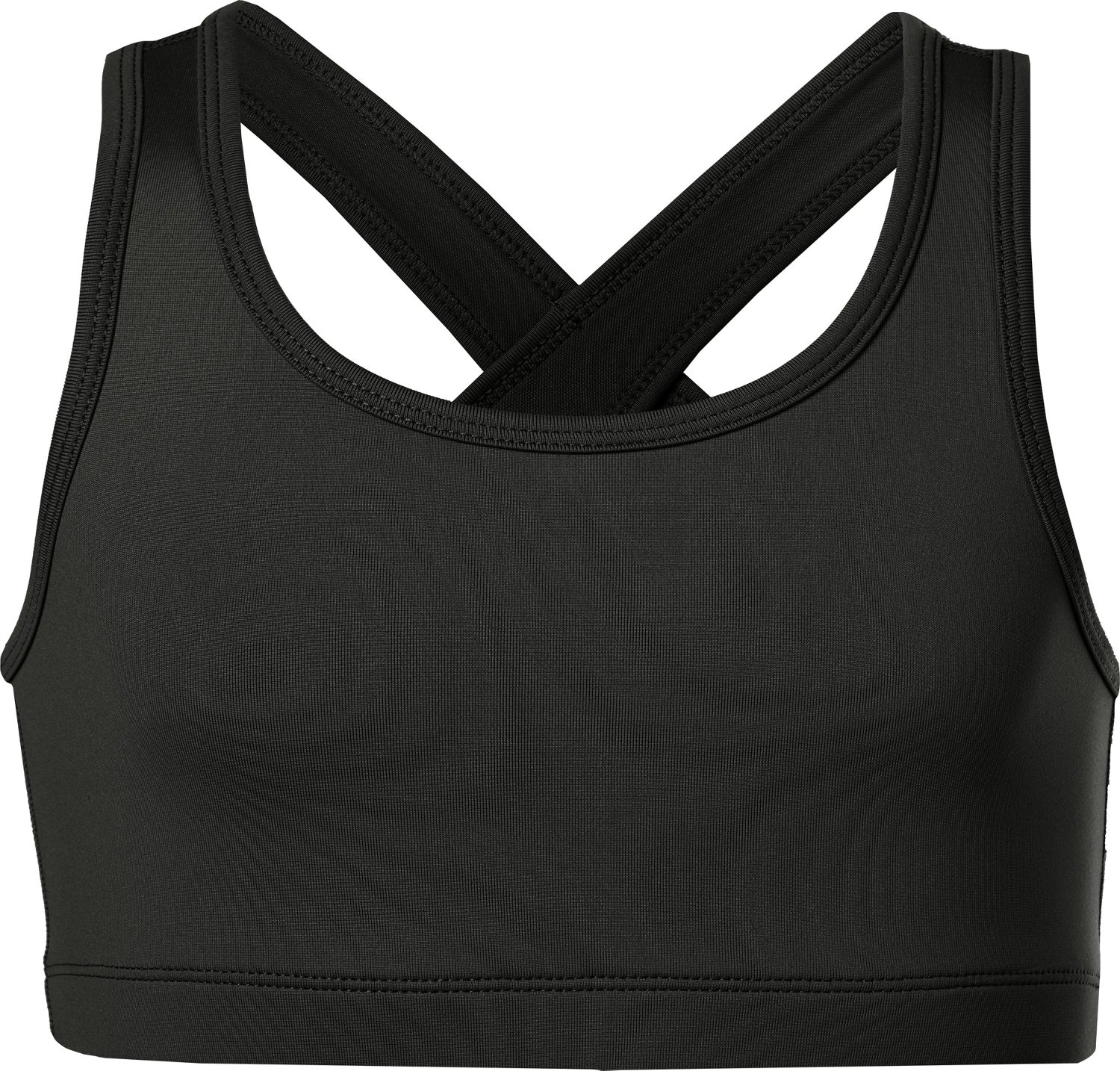 BCG Girls' Athletic Solid Light Support Sports Bra Academy