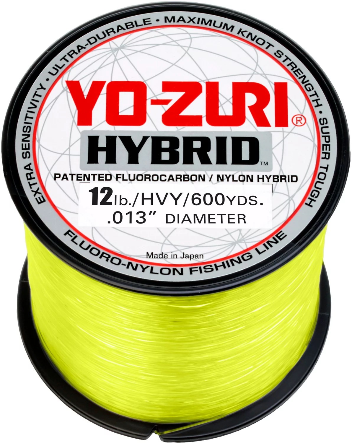YoZuri Hybrid Hi Vis 600 yards CoPolymer Fishing Line Academy
