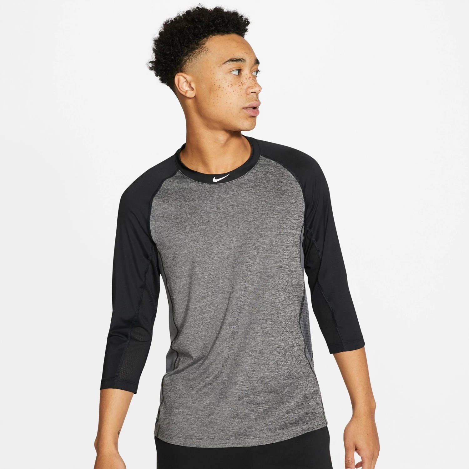 Nike Men's DriFIT 3/4 Sleeve Baseball Tshirt Academy