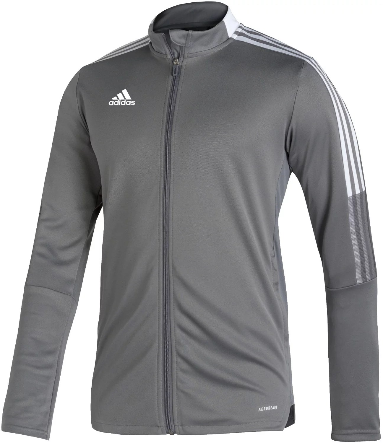 adidas Men's Tiro 21 Track Jacket Large Team Grey Four BrickSeek