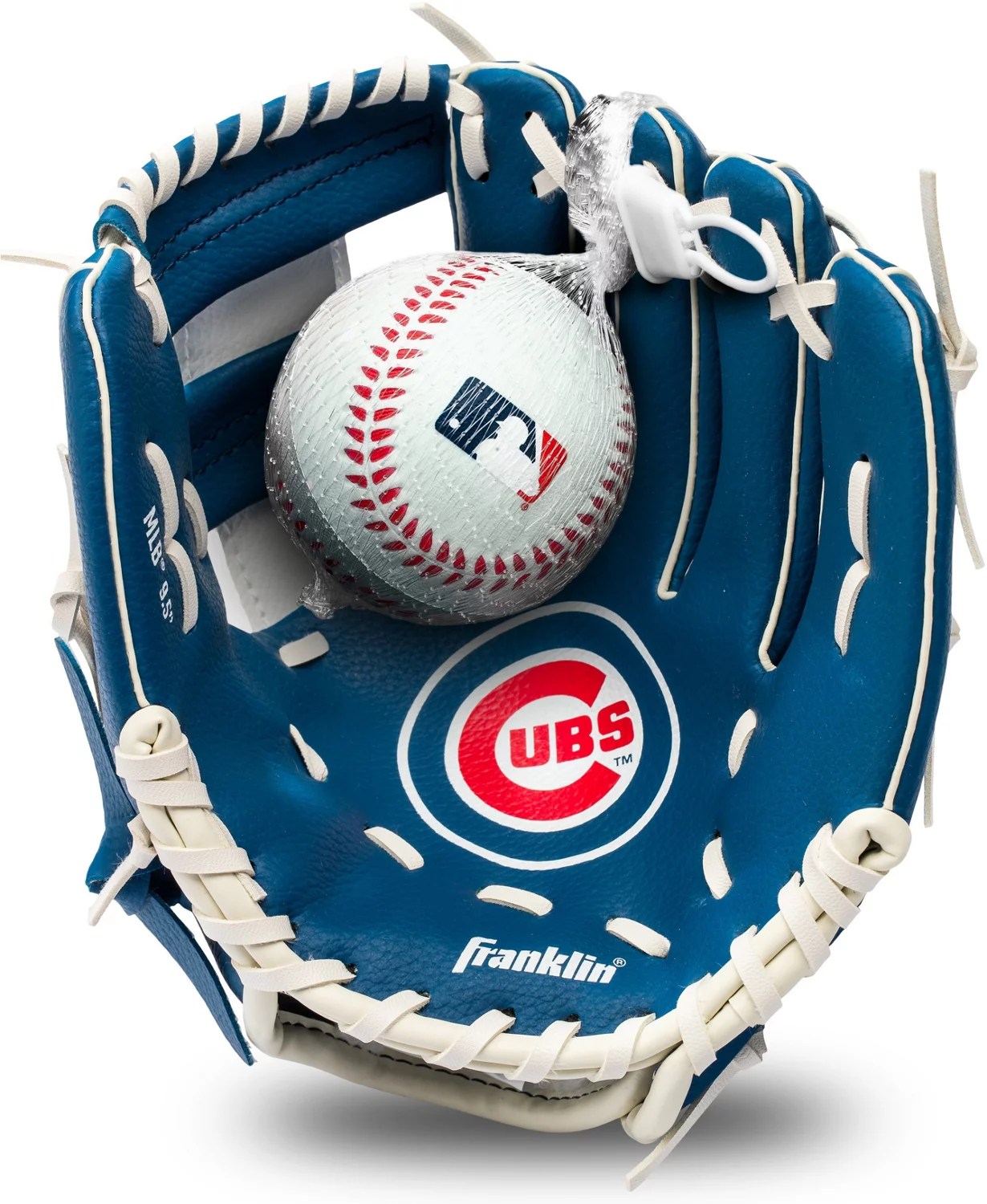 Franklin Youth MLB Chicago Cubs Tball Glove and Ball Set Academy