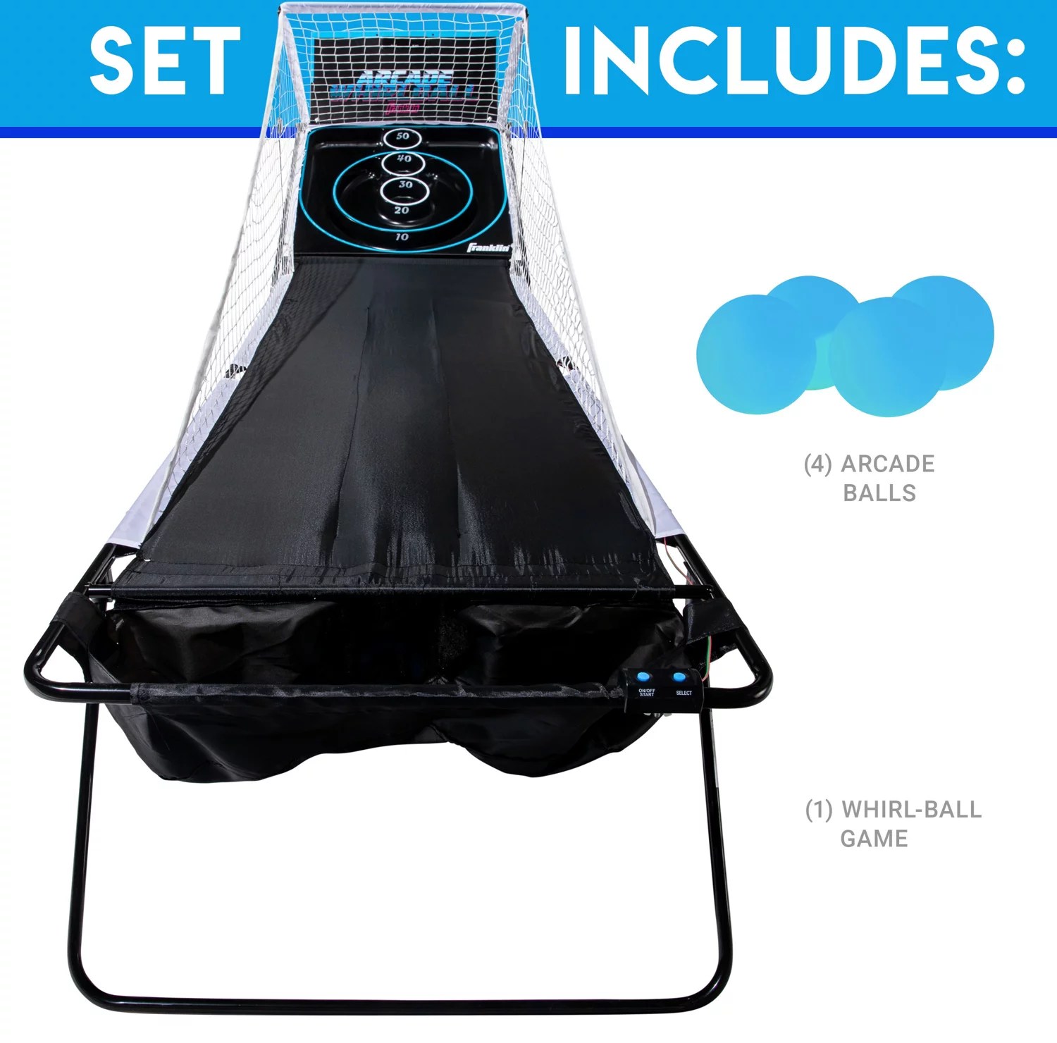 Franklin Sports Whirl Ball Arcade Game Academy