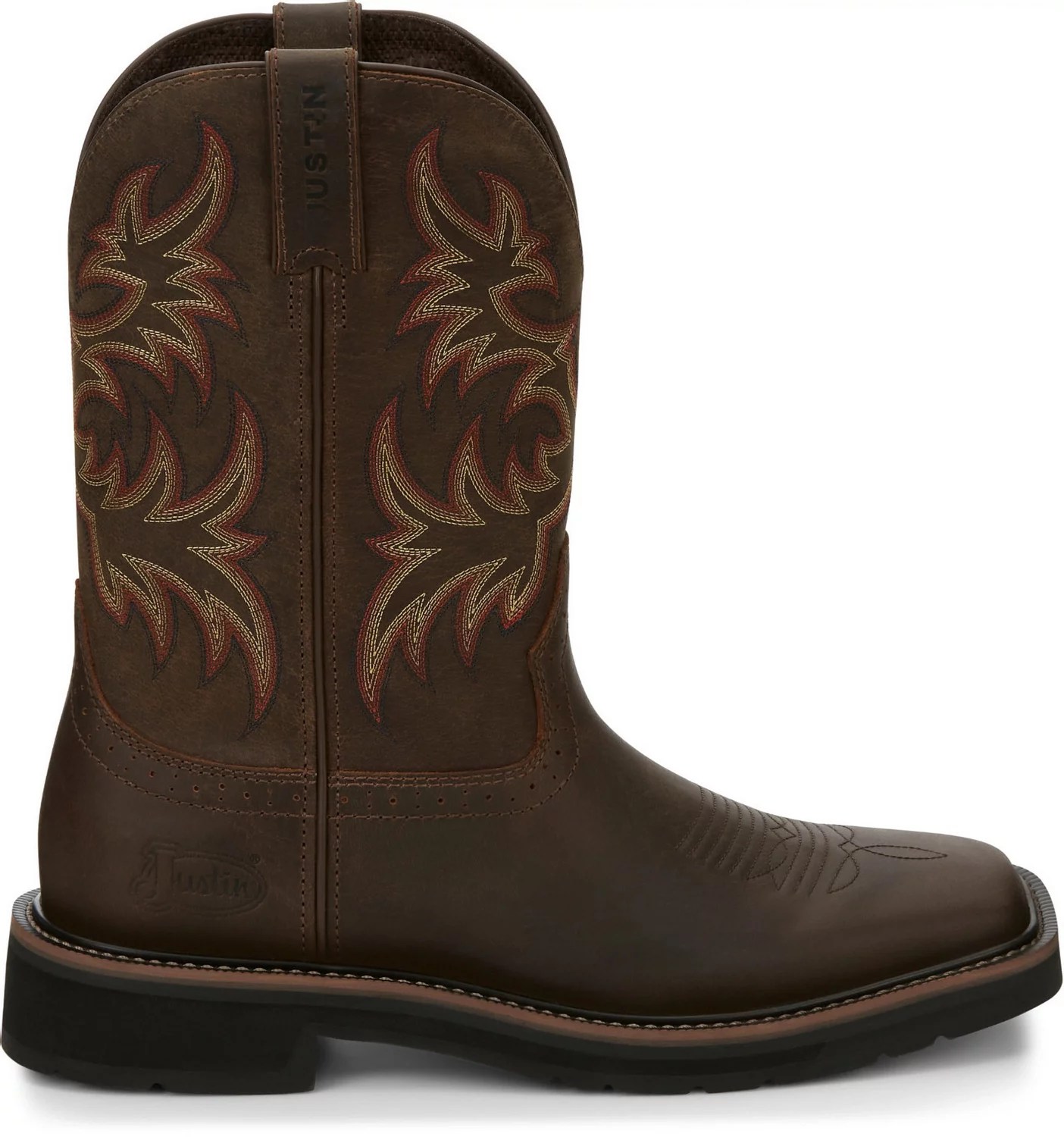 Justin Men's Stampede EH Wellington Leather Work Boots Academy