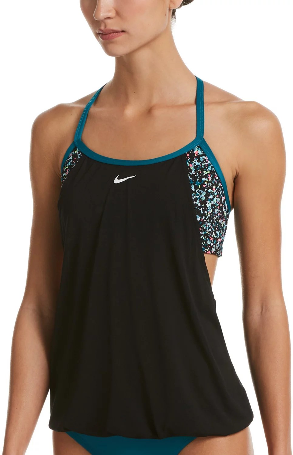 Nike Women's Layered Tankini Swim Top Academy