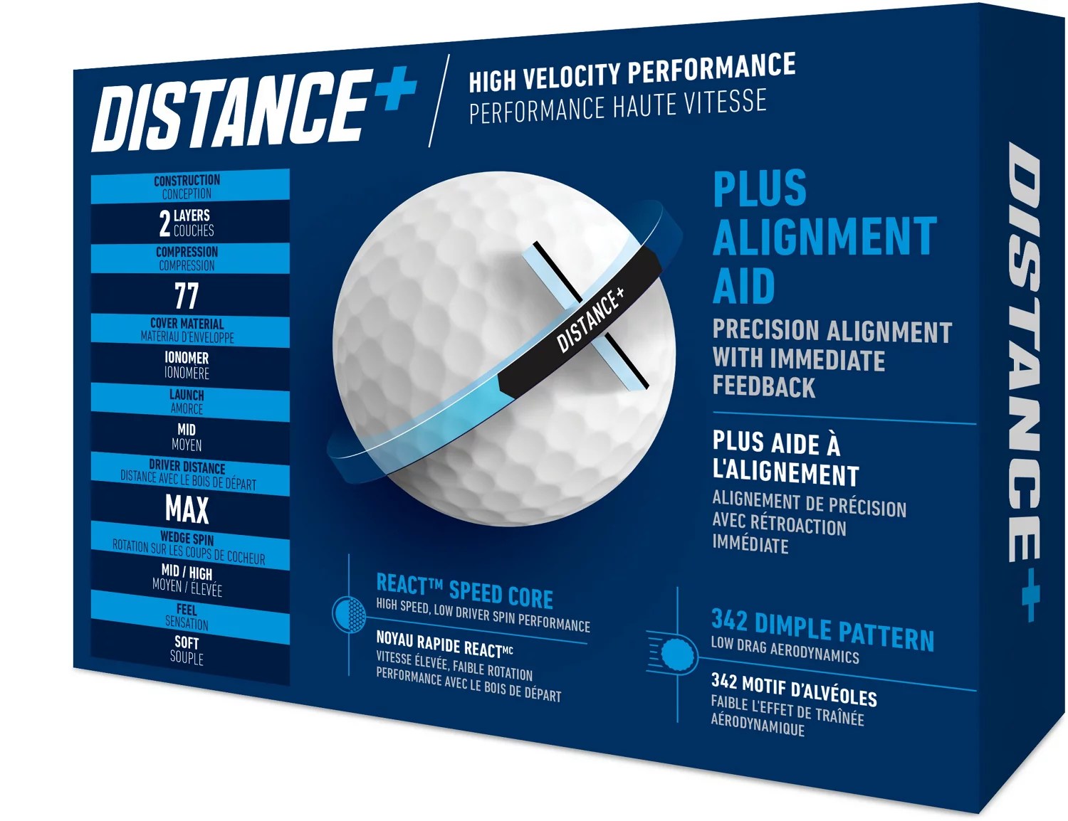 TaylorMade Distance Golf Balls 12Pack Academy