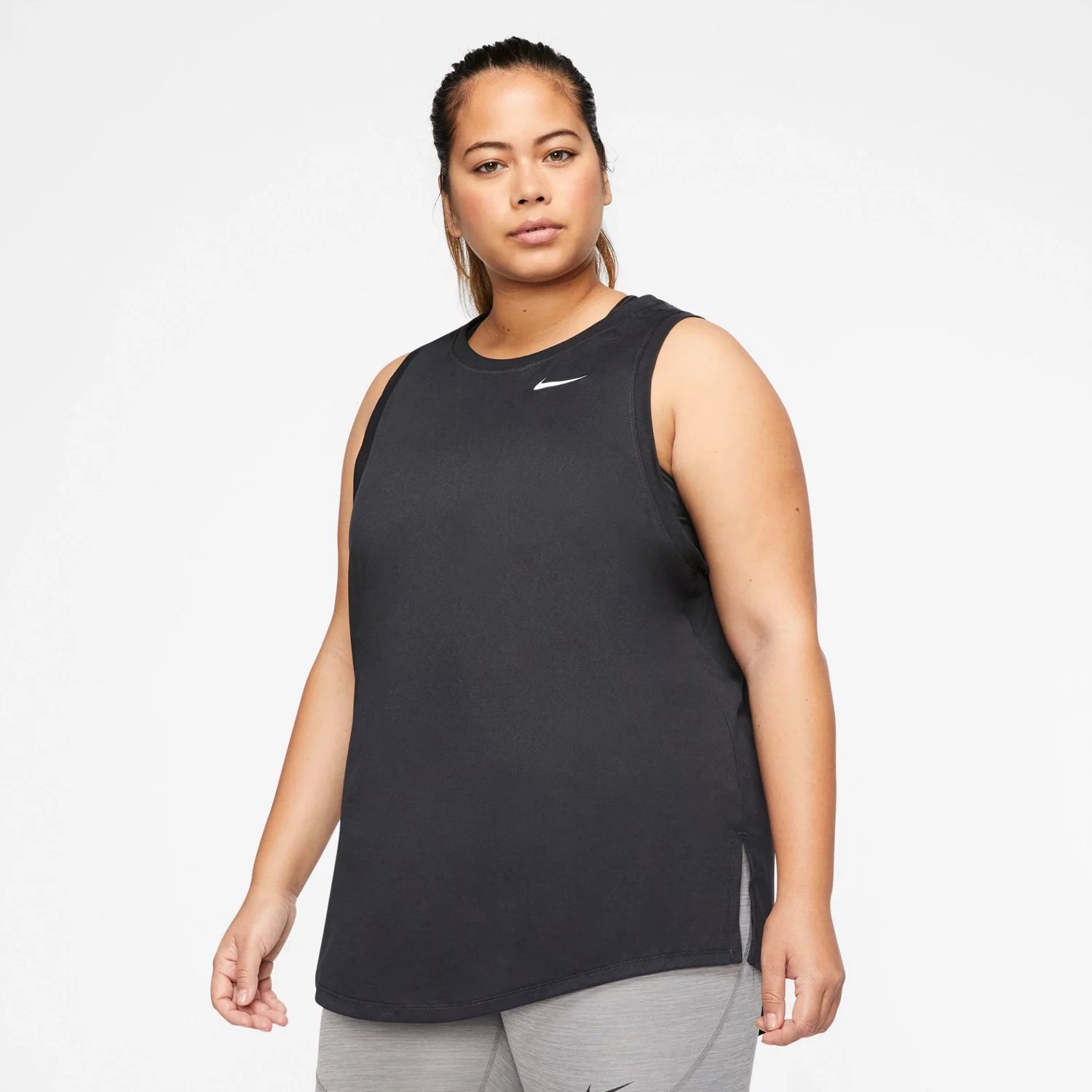 Nike Women's Plus Size DriFIT Essential Swoosh Training Tank Top Academy
