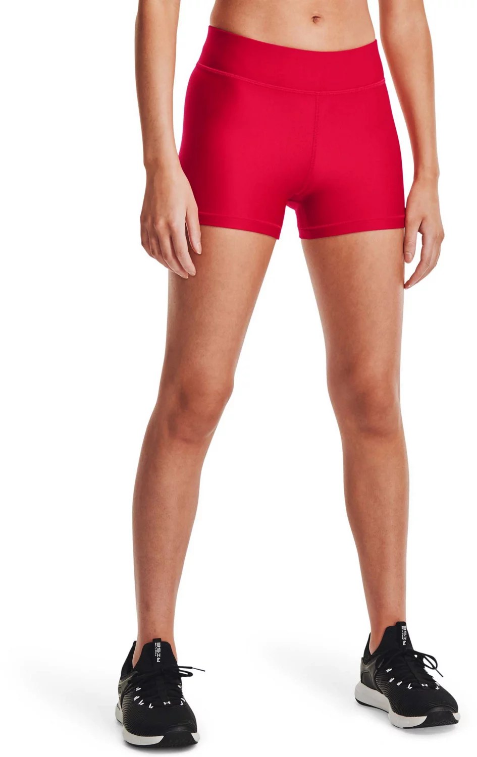 Under Armour Women's HeatGear Armour Mid Rise Shorty Shorts Academy