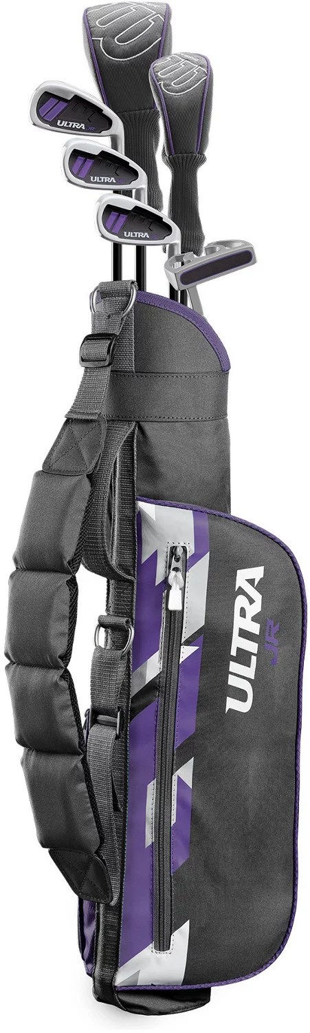 Wilson Juniors’ Ultra BLK 2021 Large Golf Club and Bag Set Academy