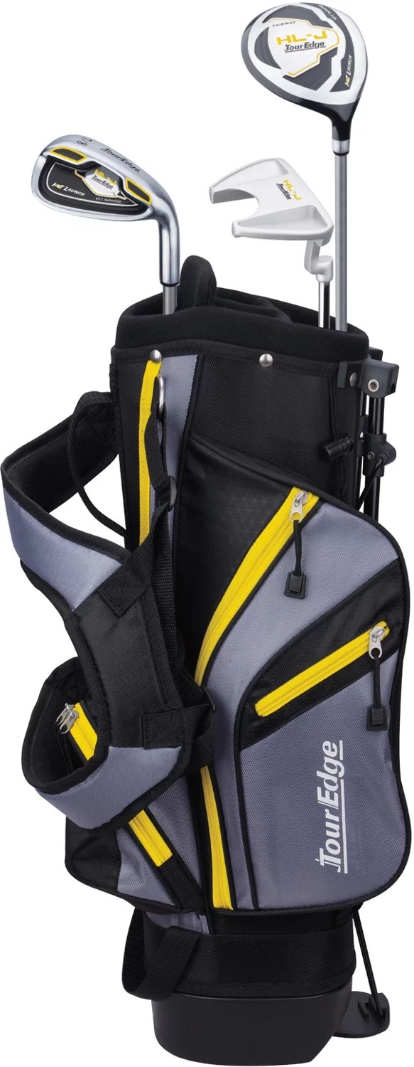 Tour Edge HLJ Junior Yellow Golf Set with Bag Academy