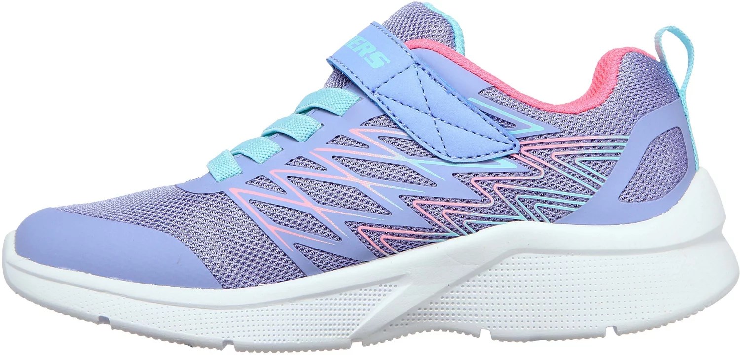 SKECHERS Girls' PreSchool Microspec Bold Delight Shoes Academy