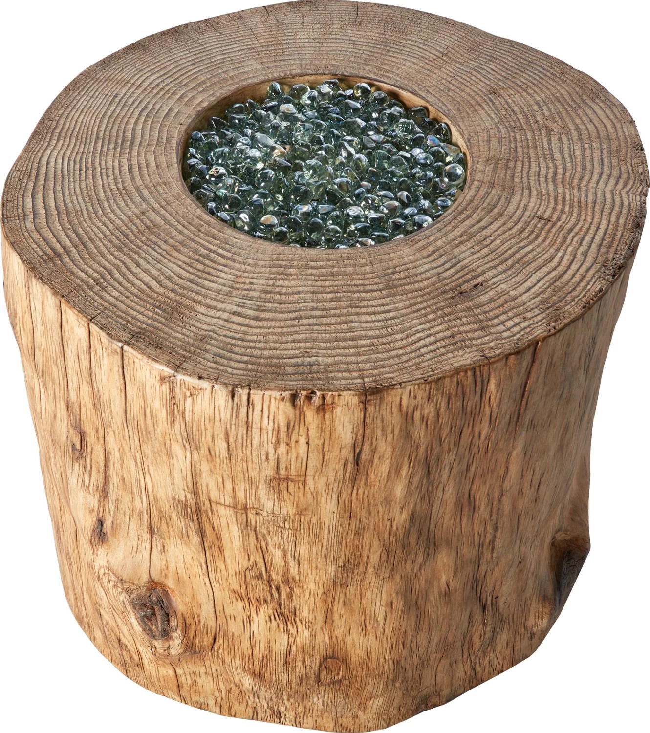 Mosaic Propane Tree Stump Fire Pit | Academy