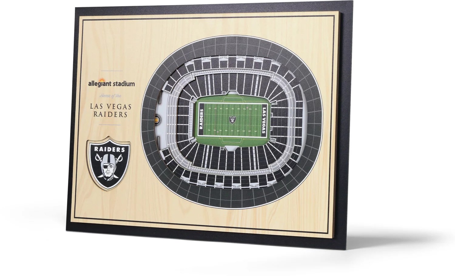 YouTheFan Oakland Raiders 5Layer Stadium Views 3D Wall Art Academy