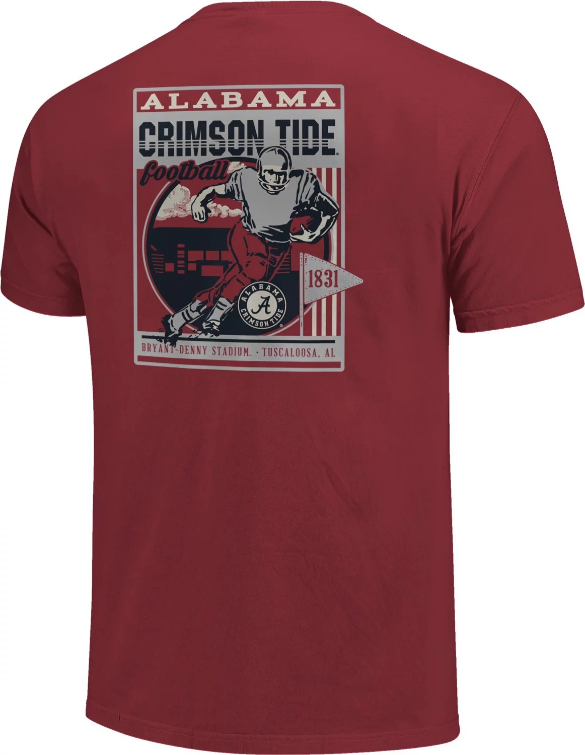 Image One Men's University of Alabama Comfort Color Retro Poster and
