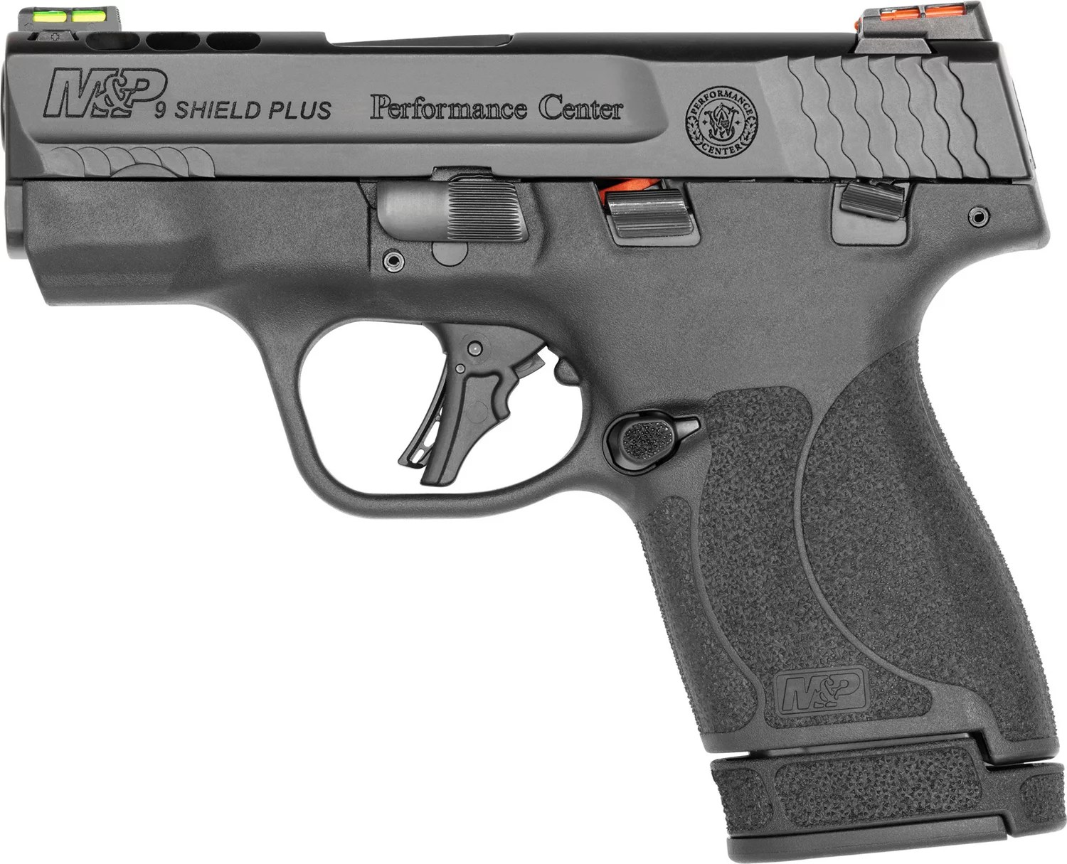 Smith and Wesson PC M&P9 Shield Plus Ported TS 9mm with Fiber Optic