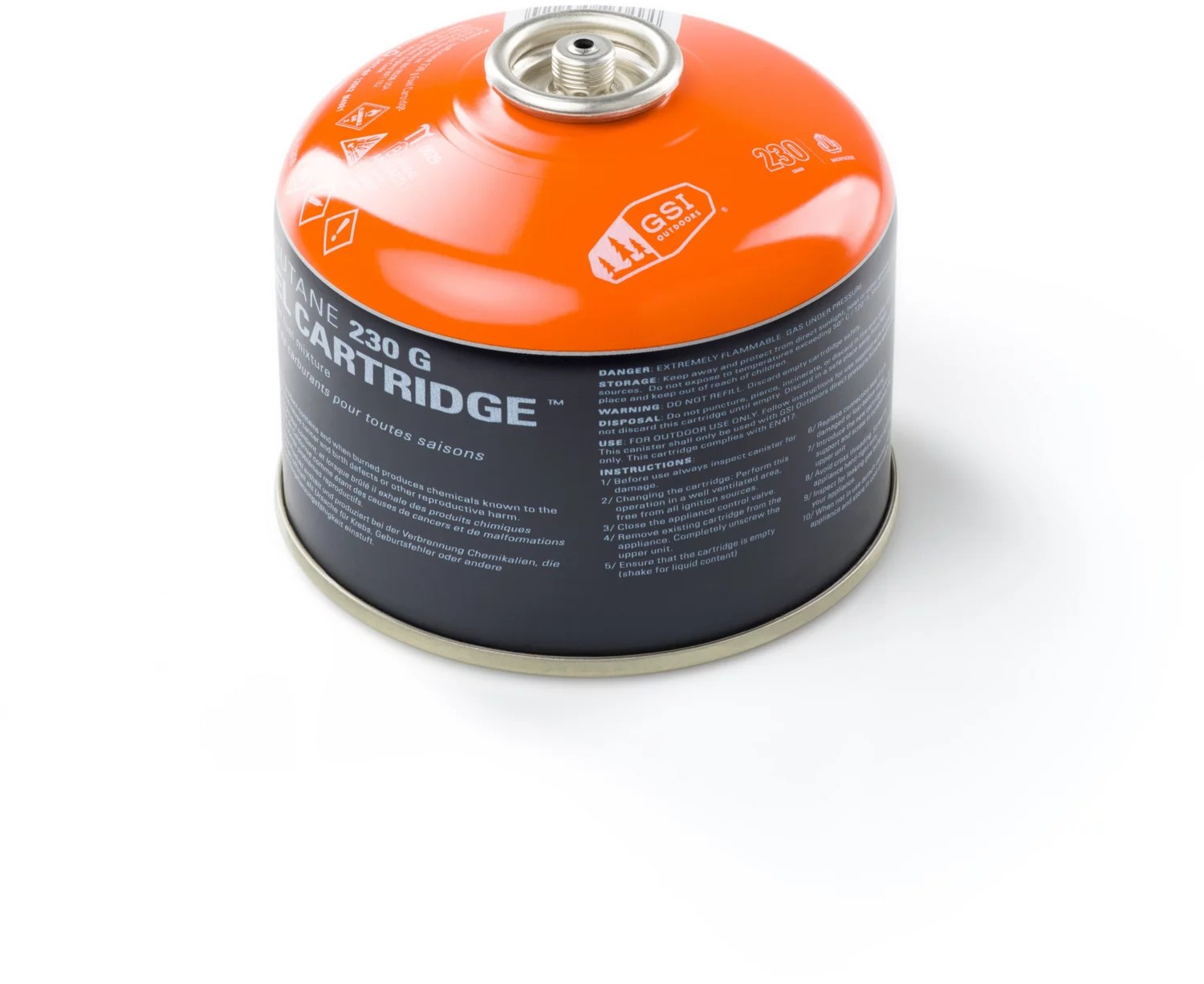 GSI Outdoors 230G Isobutane Gas Canister Academy