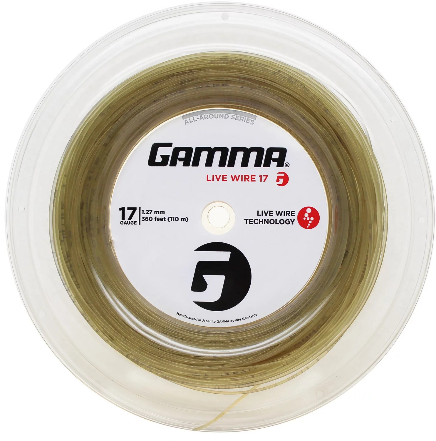 Gamma Live Wire 17 Gauge Tennis String Reel Academy
