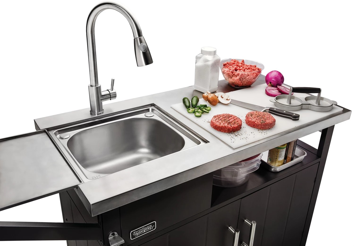 Outdoor Gourmet Outdoor Cooking Prep Station Academy