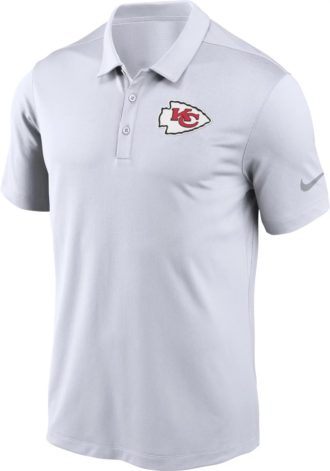 Nike Men's Kansas City Chiefs DriFit Franchise Polo Shirt Academy