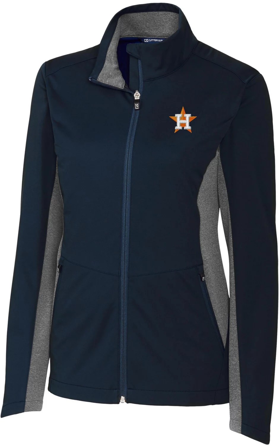 Cutter & Buck Women's Houston Astros Navigate Softshell Jacket Academy